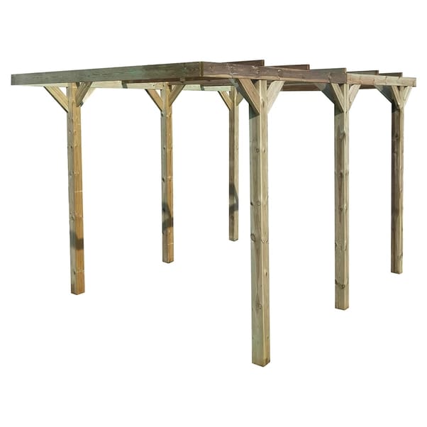 Carport autoclavato 300x500x270 palo 12x12 cm