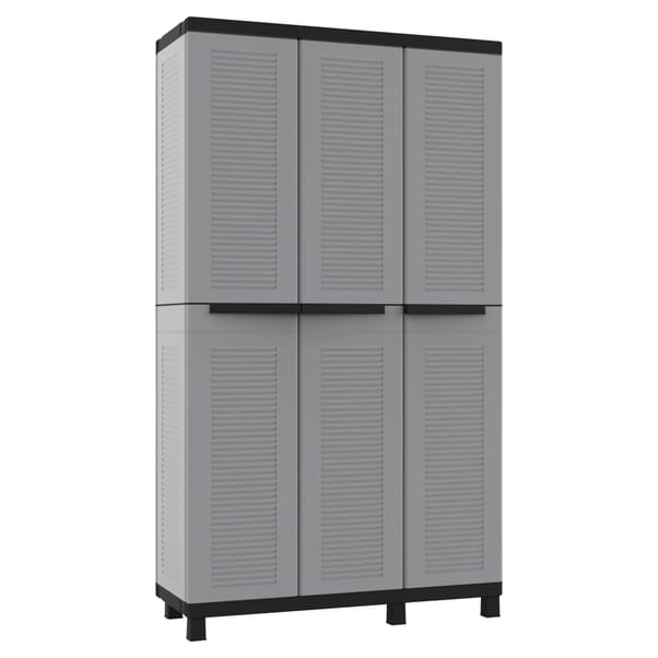 Armadio in resina terry 3 ante tuttopiani portascope 102x181x39 cm (lxhxp)