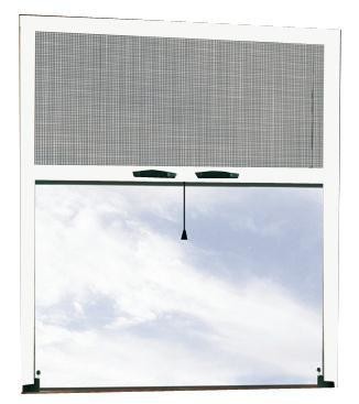 Zanzariera a rullo bianca ral 9010 con frizione 140x170 cm (LxH)