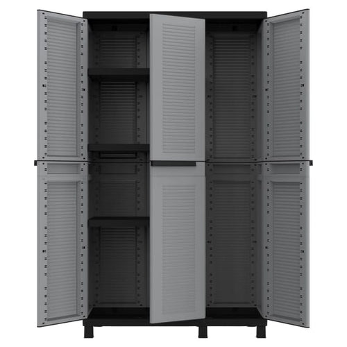 Armadio in resina terry 3 ante tuttopiani portascope 102x181x39 cm (lxhxp)