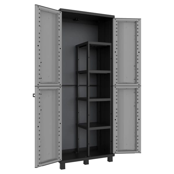 Armadio in resina terry 2 ante portascope 68x170x37,5 cm (lxhxp)
