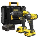 Kit trapano battente fatmax 18v sfmck465 d2t avvitatore impulsi 18v 1/4" 2 batterie litio 2 ah