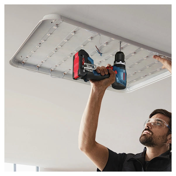 Trapano battente bosch 18v gsb18v-65 pro brushless 1 batteria 2 ah e 1 batteria 4 ah peso 1,12kg