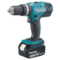 Trapano battente makita 18 v dhp453rfj 2 batterie litio 3,0 ah peso 1,4 kg