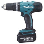 Trapano battente makita 18 v dhp453rfj 2 batterie litio 3,0 ah peso 1,4 kg